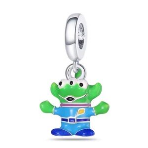 Green Alien Charm Pendant